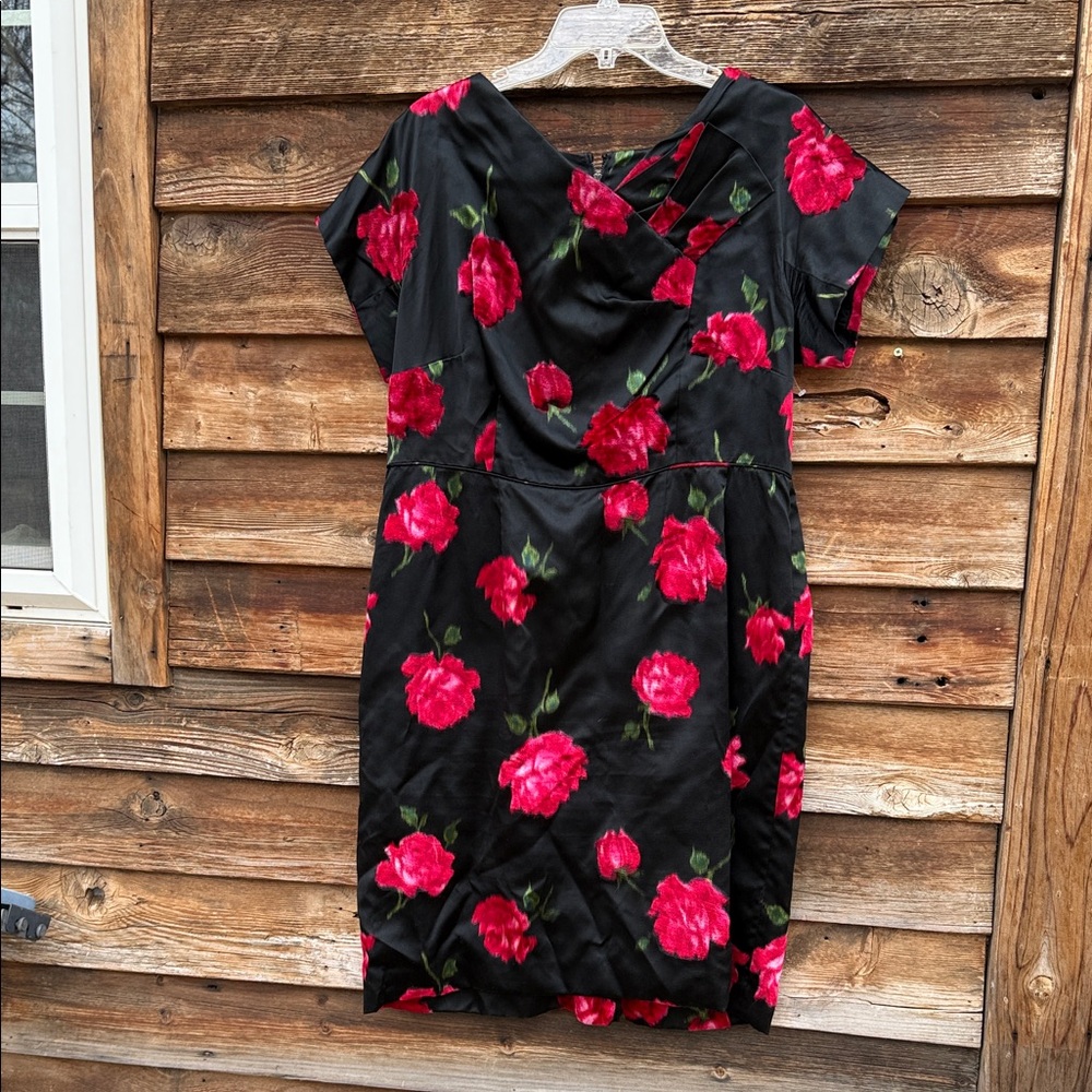 SAKS fifth avenue floral vintage 60s dress